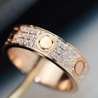 2023 fashion classic couple high-end love ring banquet preferred ring Valentines Day gift No Box