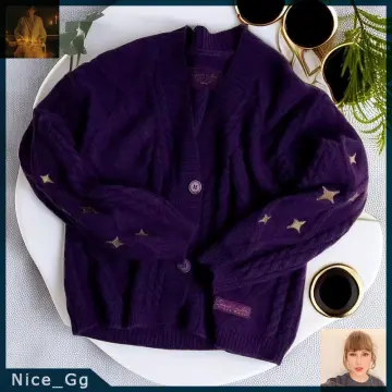 Purple hot sale flame sweater