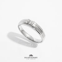 แหวนเพชรเม็ดเดี่ยวผู้ชาย ( Mens Solitaire Diamond Ring )