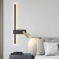 hyfvbujh✺ Wall modern creative led simple living room background wall decorative reading bedroom bedside