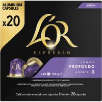 กาแฟแคปซูล ลอร์ ใช้กับเครื่อง Nespresso 20 แคปซูล / Lor Lungo Profondo Coffee Capsules 20 Pack