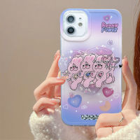 เคส RouJiang สำหรับ IPhone 15 14 13 12 11 Pro Max X XR Xs Max 8 7 6S Plus SE 2020ค่อยๆเปิดดูแลกระต่ายด้วยเคส TPU นิ่มป้องกันกล้องเคสโทรศัพท์