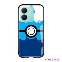 Volans เคสสำหรับ Vivo Y36 Y36 5G ลายลูกบอล กรอบมันวาวแบบกันกระแทกกระจกเทมเปอร์เคสฝาหลัง