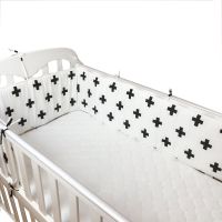 Baby Crib Bumper Flat Sheet Newborn Head Protector Toddler Bed Bumper Cot Bed Rail Infant Baby Bedding Set 200*30cm