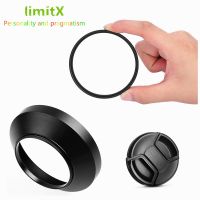 UV Filter Wide Angle Metal Lens Hood Cap for Panasonic DC FZ80 FZ82 FZ83 FZ85 Camera