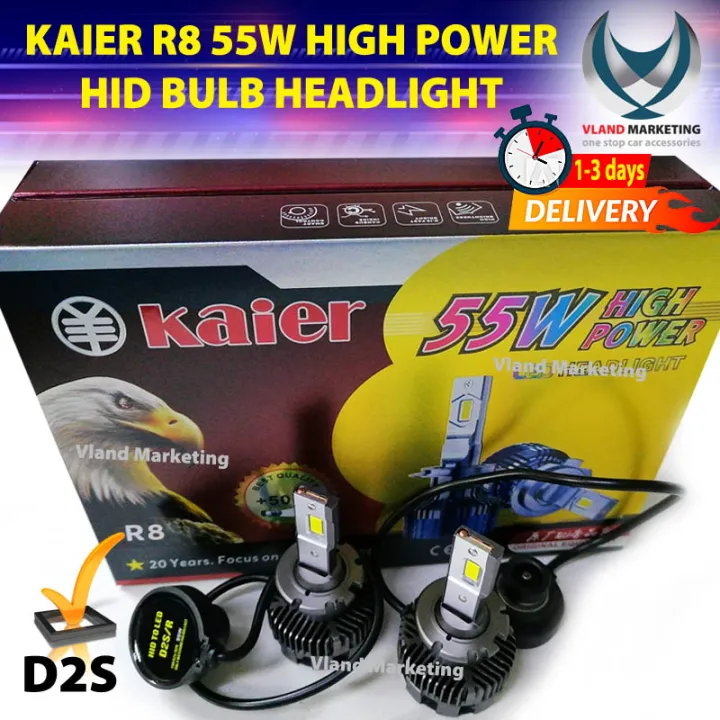 Kaier R8 55W High Power HID Bulb Headlight D2S / D4S Lazada