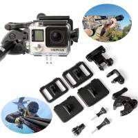 Gopro Accessories Universal Gun Fishing Rod Bow Archery Rifle Barrel Fixing Clamp Mount Clip for Go Pro Hero