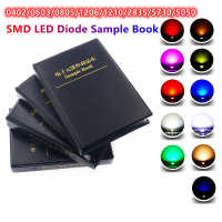 0402 0603 0805 1206 1210 2835 5730 5050 SMD LED Diode Sample Book Red/Green/Blue/White/Yellow/Warm White/Orange/Purple/Ice BlueElectrical Circuitry Pa