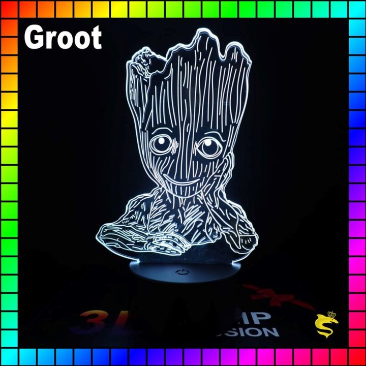 ลิ้ง2-โคมไฟอะคริลิค-3d-game-พร้อมรีโมท-16-เฉดสี-16-groot