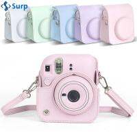 SURP สำหรับ Instax Mini 12 นุ่มนุ่มๆ Travle กระเป๋าใส่กล้อง เคสป้องกันรอย พร้อมสายคล้องไหล่ กระเป๋าสะพายไหล่สำหรับถ่ายภาพ