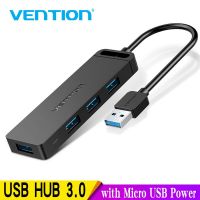 Vention USB ฮับ3.0 4 USB หลากหลายพอร์ตอะแดปเตอร์2.0 Splitter ความเร็วสูง OTG สำหรับ Macbook PC อุปกรณ์คอมพิวเตอร์ฮับ USB Type-C ใหม่