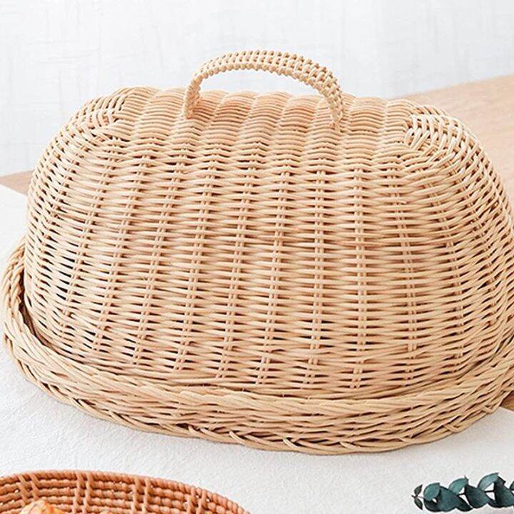 rattan-storage-tray-with-cover-hand-woven-wicker-baskets-bread-fruit-food-breakfast-display-box-for-food-fruit-cake-etc