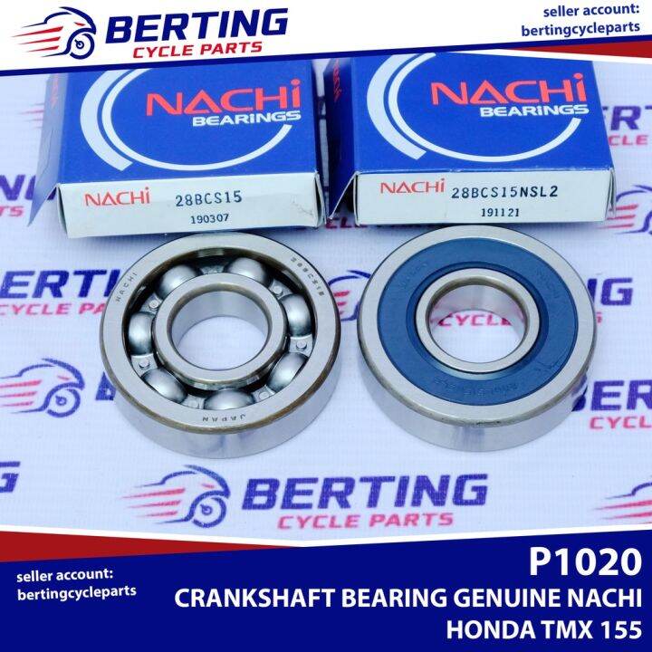 【factory outlet】 CRANKSHAFT SIDE BEARING SET NACHI BRAND Honda TMX 155