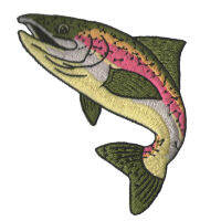 10pc Very fashionable Colorful Big Fish iron on Patches for clothing Sticker Ethnic for clothes applique embroidery T-shirt Acce