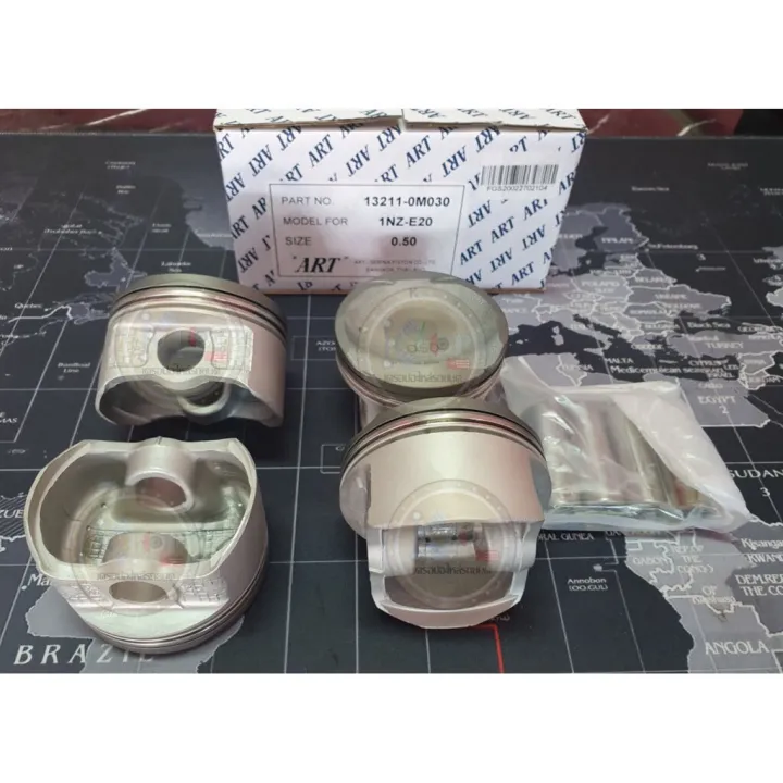 ( Pro+++) ชุดลูกสูบ ART+สลักพร้อมแหวน 1NZ-FE Yaris, Vios NCP91-93 (1 ...