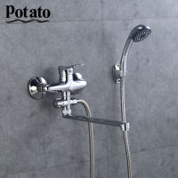 Potato Bathroom Faucets Economic Type Cheap Tap Wall Mounted Hot And Cold Water Faucet For Bathroom With Shower Head p21214