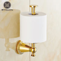 Free Shipping Wall Mounted Standing Toilet Paper Holder Golden Roll Bathroom Paper Tissue Rack