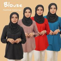 COD dhdfxcz BLOUSE SIMPLE NEW DESIGN BLOUSE MUSLIMAH BLOUSE FABRIC COMOCRAPE part 2