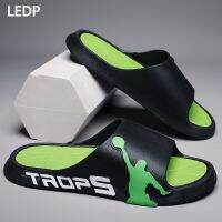 Mens Beach Slippers New Casual Round Toe Lightweight Waterproof Fashion Versatile Comfortable Wear-resistant Non-slip Slippers