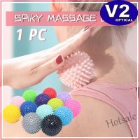 【hot sale】▼ C04 (1 PC) Yoga Spiky Massage Ball Trigger Point Sport Fitness Hand Foot Pain Stress Relief Muscle Relax Roller Reflexology