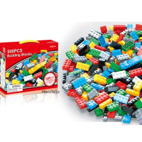 BUILDING BLOCK 500 PCS. ตัวต่อฺอิสระ ตัวต่อเลโก้ 500 ชิ้น กล่องสีแดง ของเล่นเสริมพัฒนาการคุณหนูๆ ต่อได้หลากหลายแบบ