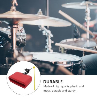 Percussion Drum Block Cowbell Latin Kit Jam Instrument Musical Plastic Mount Mounting Drums Accessory Steel Accessories Metal