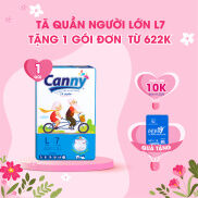 Bán chạy Tã bỉm quần người già siêu thấm, kháng khuẩn Canny Size L 7 miếng
