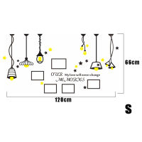 Acrylic DIY Photo Frame Wall Sticker Chandelier Pattern Art Office Decal Bedroom Home Decor SER88