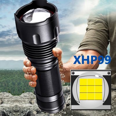 Xhp90.2 9-core High Quality Led Flashlight 18650 26650 AA Battery Torch XHP50 XM-L2 U3 T6 Zoomable Aluminum Alloy Lantern