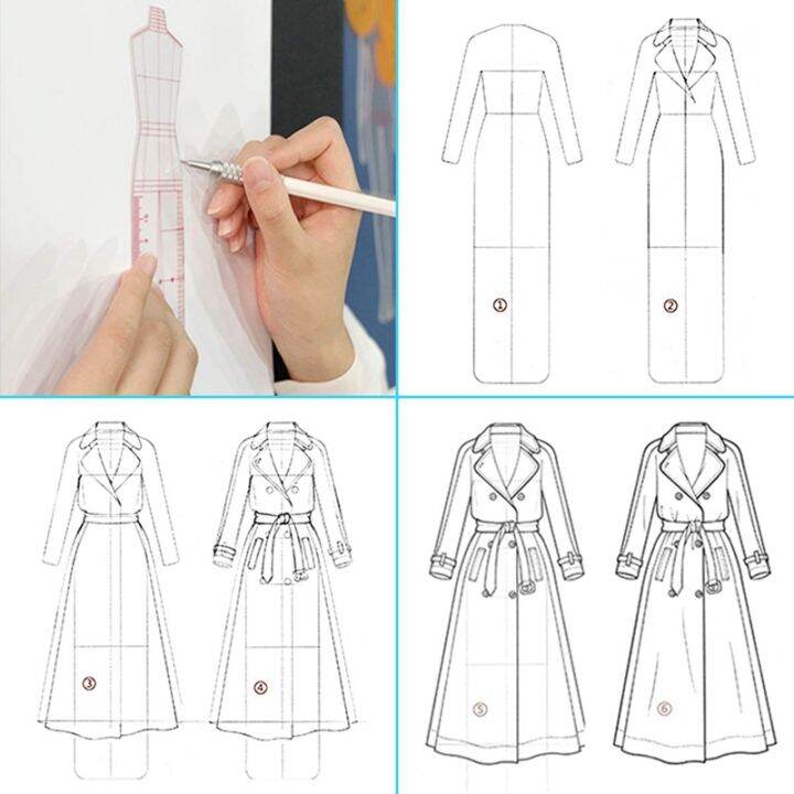 fashion-illustration-rulers-sketching-templates-ruler-sewing-humanoid-patterns-design-clothing-measuring