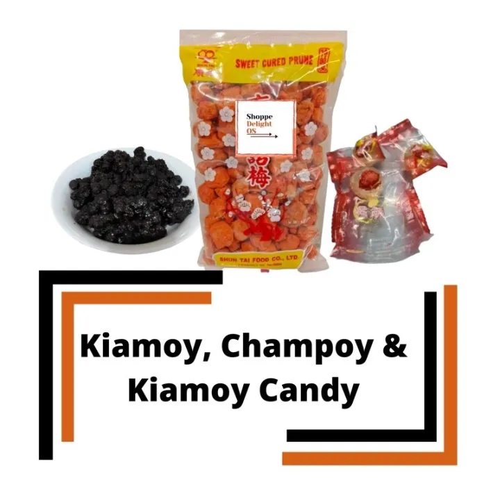 Kiamoy / Kiamoi Kiamoy Candy and Black Champoy Snack Chinese Sour and ...