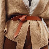 CETIRI High Quality Top Grain Genuine Leather Belt Fashion Female Decoration Dress Sweater Plaid Coat Waist Belt Belts