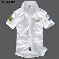 short-sleeved male the new summer 2023 big yards of thin tooling embroidered