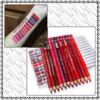 เครื่องสำอาง ครีมบำรุง (โค้ด MPDC5TC ลด 5% ซื้อครบ 500) 12 สี Menow Lip Liner ดินสอเขียนขอบปาก แป้งพัฟ