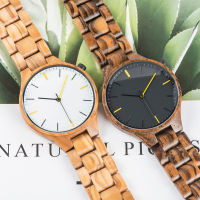 BOBO BIRD Men Watches For Women Handmade Wooden Wrist Watch Wooden Timepieces Leather Quartz Wristwatch Great Gift