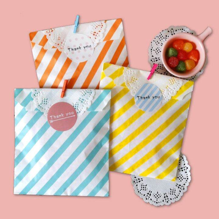 100pcs-13x18cm-color-stripe-paper-bag-diy-christmas-gift-bags-wedding-party-candy-snacks-nut-baked-food-packaging-bag-gift-wrapping-bags