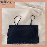 [MERVIN]?[HOT SALE]?? เสื้อชั้นในลูกไม้ปักลายตัวอักษรฤดูร้อนเสื้อกล้ามสีทึบแขนกุดเข้ารูป