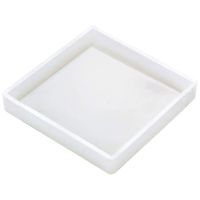 Silicone Coaster Silicone Resin Mold, Clear Epoxy For Casting With Resin, Concrete, Cement And Polymer Clay (4 Pack Square )