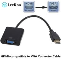 [LUNA electronic accessories] LccKaa 1080P HDMI เข้ากันได้กับสายแปลง VGA สายเคเบิลอะแดปเตอร์ดิจิตอลเป็นอะนาล็อกสำหรับ Xbox PS3 PC แล็ปท็อปทีวีโปรเจคเตอร์จอแสดงผล