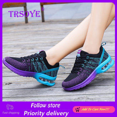 *TRSOYE  รองเท้าแฟชั่นสำหรับผู้หญิงวิ่งรองเท้ารองเท้าผ้าใบคุณภาพสูงออกกำลังกาย Trail สบายกีฬาการวิ่งออกกำลังกายเดินขนาดใหญ่35-42