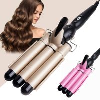 【LZ】✸❧❦  Profissional ferro de ondulação do cabelo cerâmica barril triplo modelador de cabelo ferros onda do cabelo waver ferramentas estilo modelador de cabelo varinha