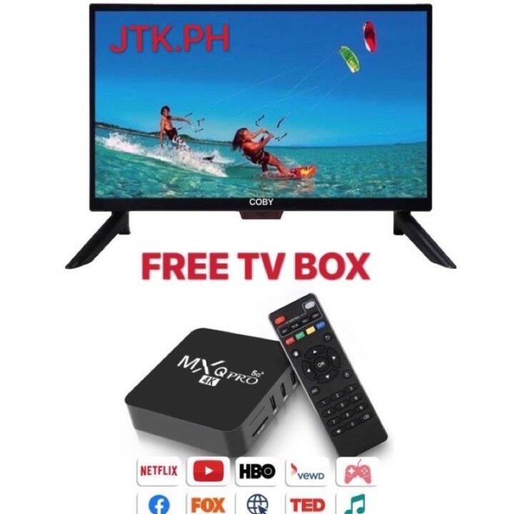 【factory outlet】 COBY 22 LED TV With Free Smart TV BOX For ChromeEtc Lazada PH