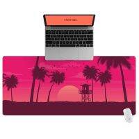 โต๊ะคอมพิวเตอร์สำนักงาน Pad Table Keyboard แผ่นรองเมาส์ขนาดใหญ่ ชายหาด Coconut Grove Laptop Pad