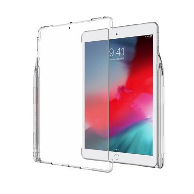 （A LOVABLE）เคสสำหรับ iPad 10.2 2020 2019 Soft TPU ฝาหลังพร้อมที่ใส่ดินสอสำหรับ iPad 8th 7th Gen เข้ากันได้กับแป้นพิมพ์อัจฉริยะ