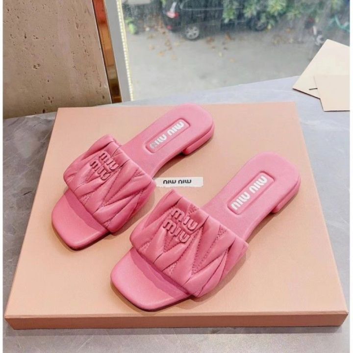 pure-original-star-super-hot-the-same-style-2023-spring-and-summer-new-comfortable-outerwear-sheepskin-flat-high-heeled-slippers
