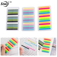 Transparent Fluorescence Paper Memo Notes Book Tabs Bookmarks Notepad Stickers