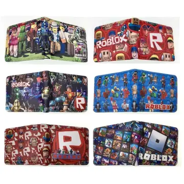 Roblox Boys Childrens Character Print Wallet Black Multi-Color