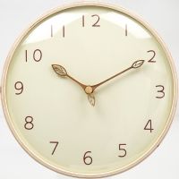 พร้อมส่ง ? นาฬิกามินิมอล นาฬิกาแขวนติดผนัง Japan Minimal Wall Clock (Leaf in the Wood) นาฬิกาแขวนผนังมินิมอล ไม้จริง,ขนาดเส้นผ่านศูนย์กลาง 12 นิ้ว