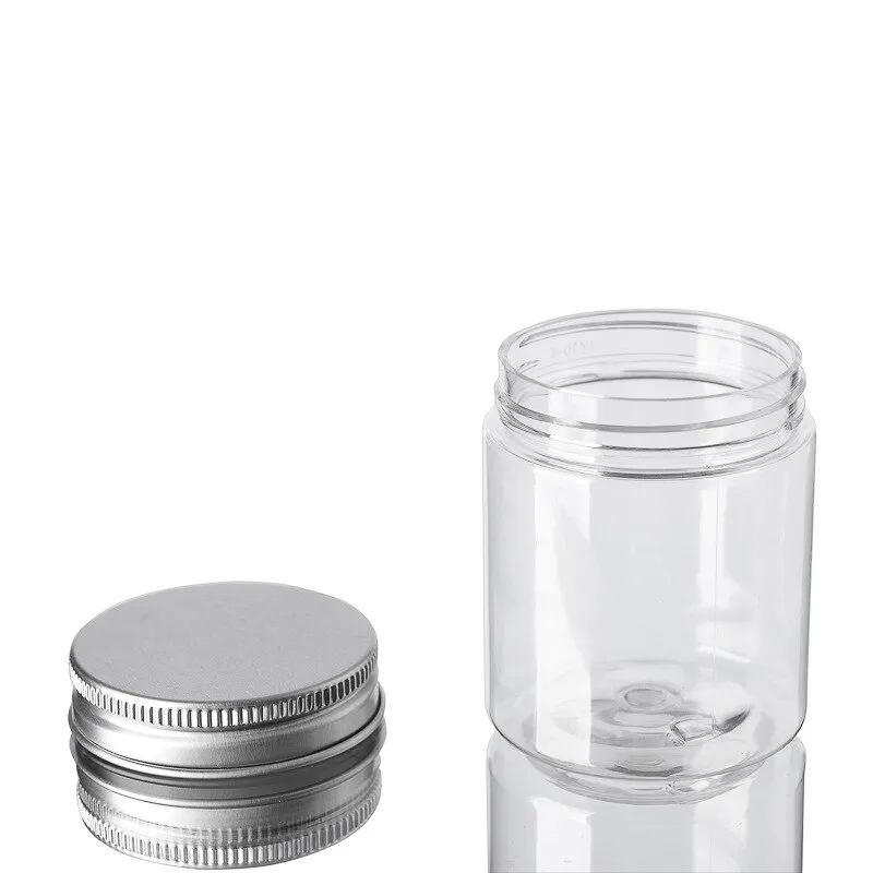 20pcs 30/50/60/80/100/120/150ml Empty Plastic Clear Cosmetic Jars