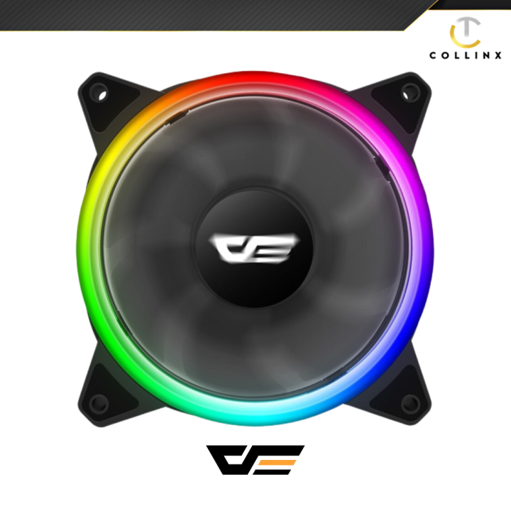 Darkflash DR12 Pro 3 ARGB Case Fans with Remote LED Control and Hub